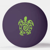 Groene schildpad pingpongbal (Voorkant)
