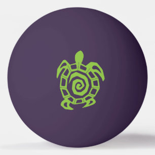 Groene schildpad pingpongbal
