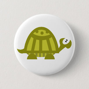 Groene Schildpad Ronde Button 5,7 Cm