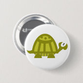 Groene Schildpad Ronde Button 5,7 Cm (Voorkant /achterkant)