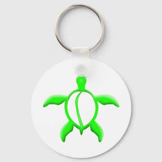 groene schildpad sleutelhanger (Voorkant)