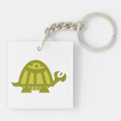 Groene Schildpad Sleutelhanger (Achterkant)