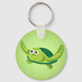Groene schildpad Sleutelhanger (Voorkant)