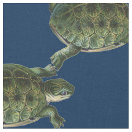 Groene schildpad stof