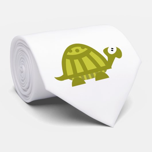 Groene Schildpad Stropdas (Opgerold)