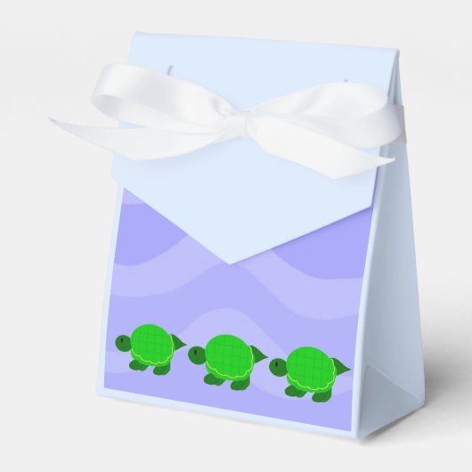 Groene schildpadden bedankdoosjes (Voorkant Zijde)