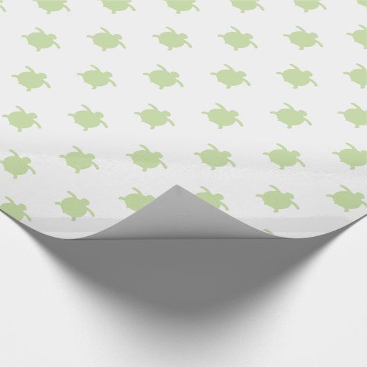 Groene schildpadden cadeaupapier (Hoek)