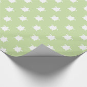 Groene schildpadden cadeaupapier (Hoek)