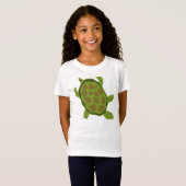 Groene schildpadden en rots t-shirt (Voorkant volledig)