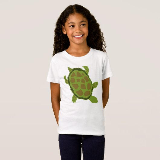 Groene schildpadden en rots t-shirt (Voorkant volledig)