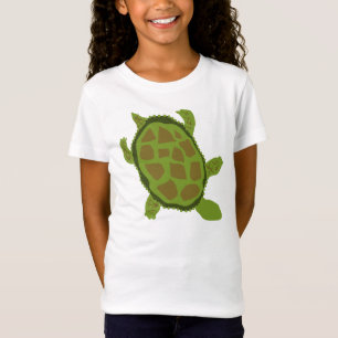 Groene schildpadden en rots t-shirt