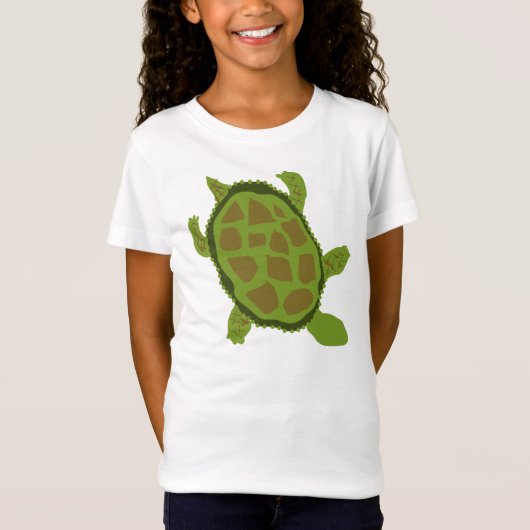 Groene schildpadden en rots t-shirt (Voorkant)