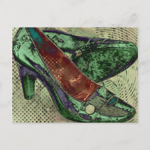 groene schoenen briefkaart