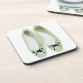 Groene schoenen onderzetter (Linkerzijde)