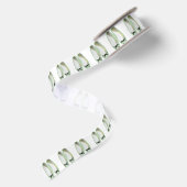 Groene schoenen satijnen lint (Achterkant)