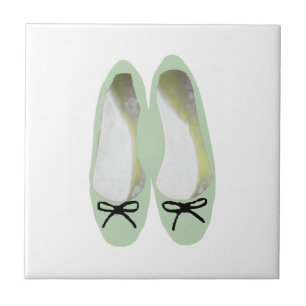 Groene schoenen tegeltje