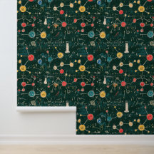 Groene School Chalkboard Chemische Vergelijkingen