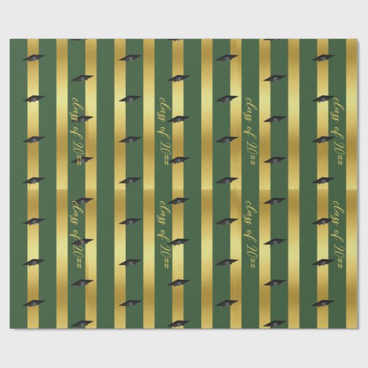 Groene School College University Afstuderen Class Cadeaupapier (Vlak)