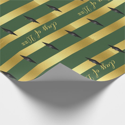 Groene School College University Afstuderen Class Cadeaupapier (Hoek)