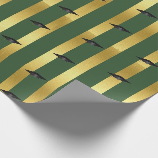 Groene School College University Afstuderen Dag Cadeaupapier (Hoek)