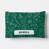 Groene School elementen Potlood hoesje/tas Etui (Voorkant)