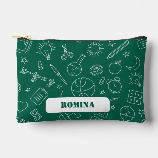 Groene School elementen Potlood hoesje/tas Etui (Voorkant)