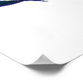 Groene School van de Vis Waterverf Poster (Hoek)