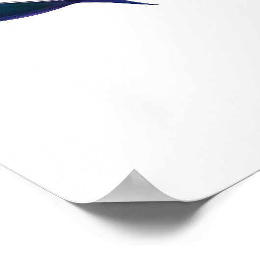 Groene School van de Vis Waterverf Poster (Hoek)