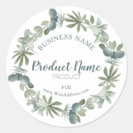 Groene schoonheidsproduct zeep sjabloon modern ronde sticker