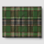 Groene Schotse Tartan bruiloft Gastenboek (Achterkant)