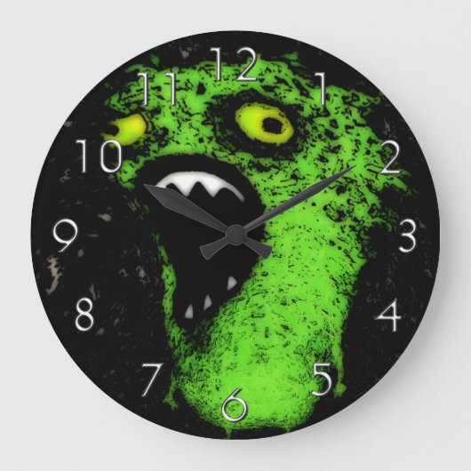 groene schreeuw grote klok (Voorkant)
