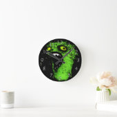 groene schreeuw ronde klok (Huis)