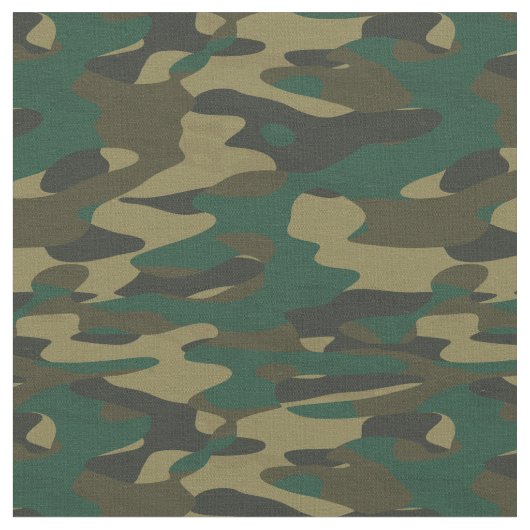 Groene Schutkleur Camo Stof (Close Up)