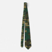 Groene Schutkleur Camo Stropdas (Achterkant)
