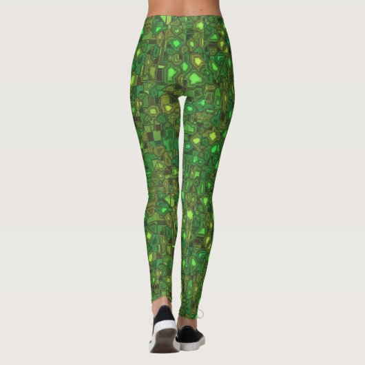 Groene Sci-Fi-Leggings Leggings (Achterkant)