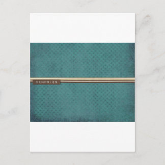 GROENE SCRAPBOOK HERINNERINGEN BRIEFKAART