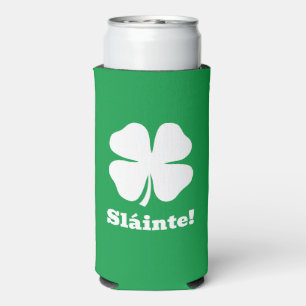 Groene seltzer koelbox voor St Patrick's Day Blikjeskoeler