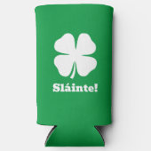 Groene seltzer koelbox voor St Patrick's Day Seltzer Blikjeskoeler (Voorkant)