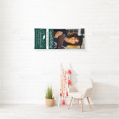 Groene Senior Foto 2026 Afstuderen Verticaal Spandoek (Insitu)