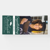 Groene Senior Foto 2026 Afstuderen Verticaal Spandoek (Horizontaal)