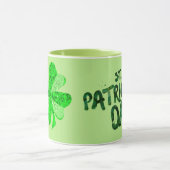 groene sequineschots St Patrick's day Mok (Midden)