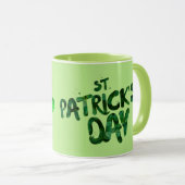 groene sequineschots St Patrick's day Mok (Voorkant rechts)