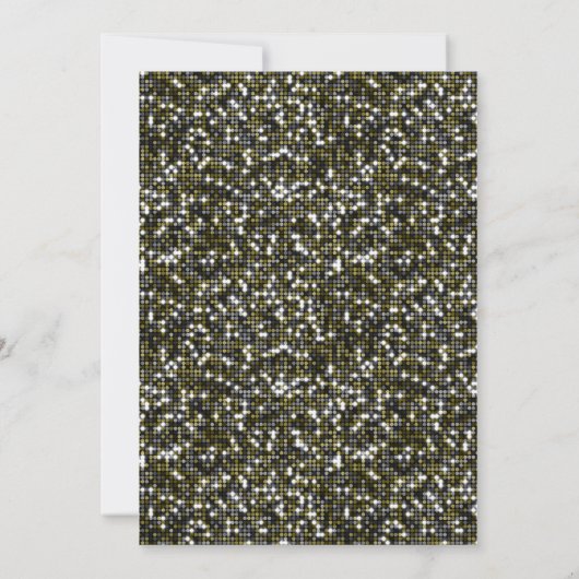 Groene Sequins 18e Verjaardagsfeestje Kaart (Achterkant)