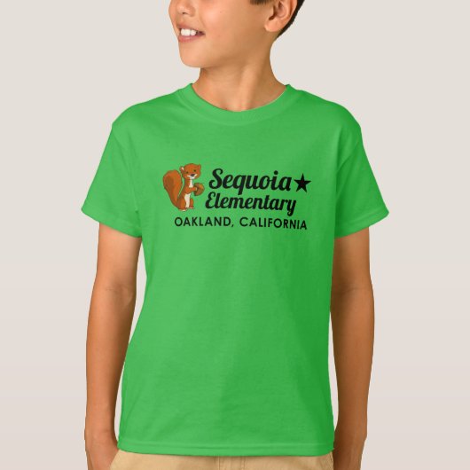 Groene sequoia Kinder T T-shirt (Voorkant)
