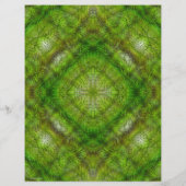 Groene Serene Tuinen Bulk Scrapbook Papier Pagina' Flyer (Achterkant)