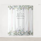 Groene Sering Bruiloft Photo Booth Achtergrond Wandkleed (Voorkant)