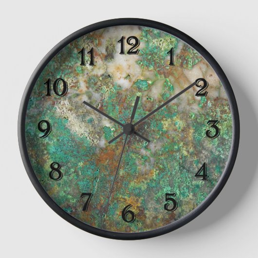 Groene serpentine/Chrysocolla Minerale Stone (Voorkant)