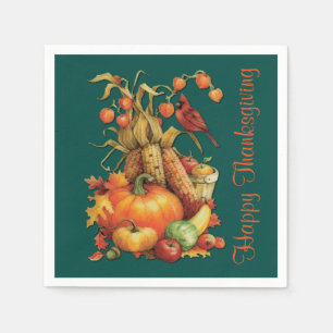 Groene Servetten van de Thanksgiving van de Oogst