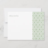 Groene  Shabby Bridal Bedankt (Achterkant)