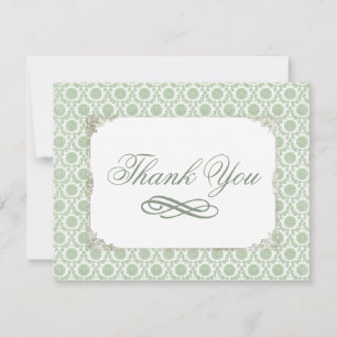 Groene  Shabby Bridal Bedankt